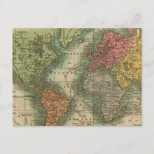 Welt 4 postkarte