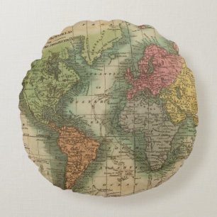 Welt 4 rundes kissen