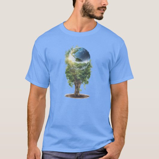 Welt 6 Planeten, Universum, dritter Planet, global T-Shirt (Vorderseite)