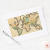 Welt 6 rechteckiger aufkleber (Umschlag)