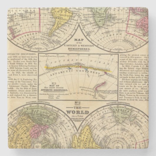 Welt 7 steinuntersetzer (Vorderseite)