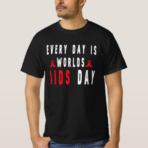 Welt-Aids-Tag, Dezember-Bewusstsein, HIV-Krieger,R T-Shirt