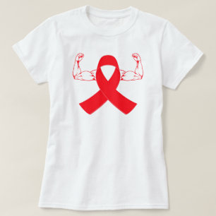 Welt-Aids-Tag, Dezember-Bewusstsein, HIV-Krieger,R T-Shirt