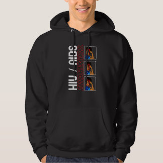 Welt-AIDS-Tag HIV-Bewusstsein Rotes Bewusstseinsba Hoodie