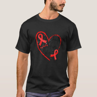 Welt-Aids-Tag Red Ribbon Faith Hope Liebe Aids Sup T-Shirt
