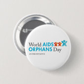 Welt-AIDS Waisen-TagesButton Button (Vorne & Hinten)