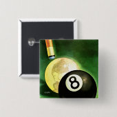 Welt als Cue Ball Button (Vorne & Hinten)