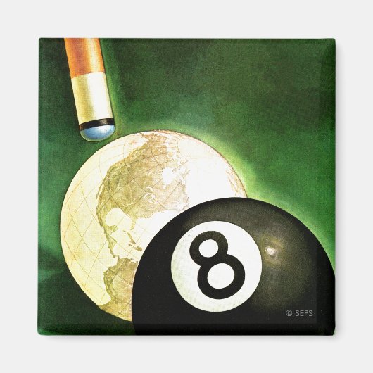 Welt als Cue Ball Magnet (Vorne)