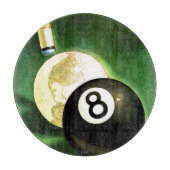 Welt als Cue Ball Schneidebrett (Vorderseite)