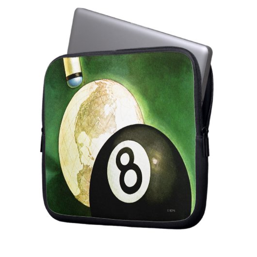 Welt als Spielball Laptopschutzhülle (Vorderseite Links)