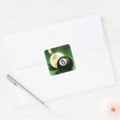 Welt als Spielball Quadratischer Aufkleber (Umschlag)