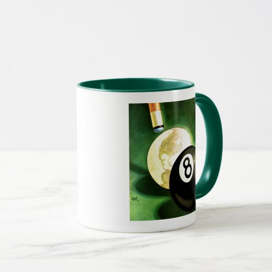 Welt als Spielball Tasse (VorderseiteRechts)