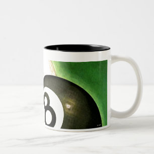 Welt als Spielball Zweifarbige Tasse