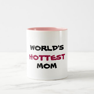 WELT, AM HEISSESTEN, MAMA-Kaffee-Tasse Zweifarbige Tasse