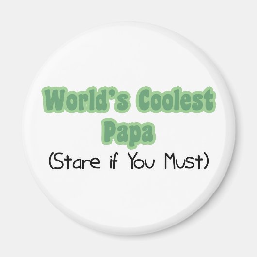 Welt&apos, das Coolste Papa Magnet (Vorne)