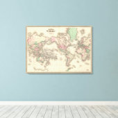 Welt auf der Projektion von Mercator Leinwanddruck (Insitu (Holzboden))