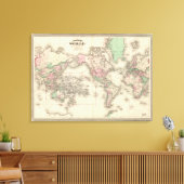 Welt auf der Projektion von Mercator Leinwanddruck (Insitu (Wohnzimmer))