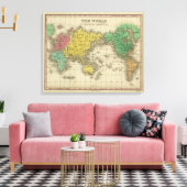 Welt auf der Projektion von Mercator Leinwanddruck (Insitu (Wohnzimmer))