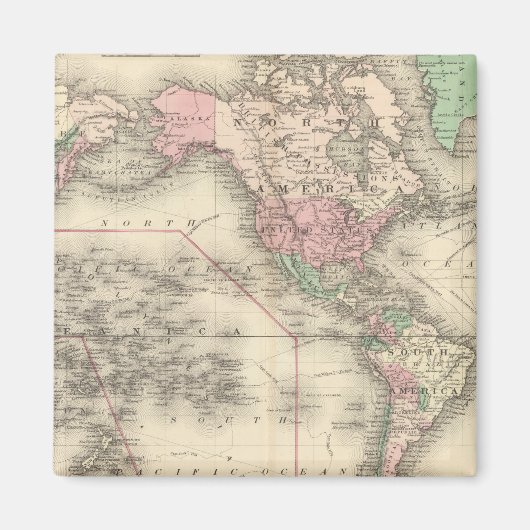 Welt auf der Projektion von Mercator Magnet (Vorne)