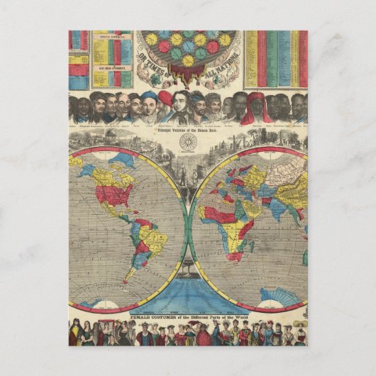 Welt auf einmal postkarte (Vorderseite)