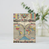 Welt auf einmal postkarte (Stehend Vorderseite)