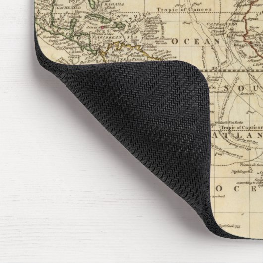 Welt auf Mercators Projektion Mousepad (Ecke)