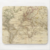 Welt auf Mercators Projektion Mousepad (Vorne)