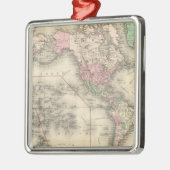Welt auf Mercators Projektion Ornament Aus Metall (Links)