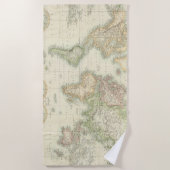 Welt auf Mercators Projektion Strandtuch (Vorderseite)