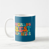 Welt-Aufseher - groovy Manager Supervisor Kaffeetasse (Links)
