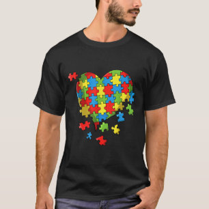 Welt-Autismus-Bewusstseinstag Herzstück T-Shirt