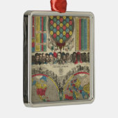Welt bei einer Ansicht Silbernes Ornament (Rechts)