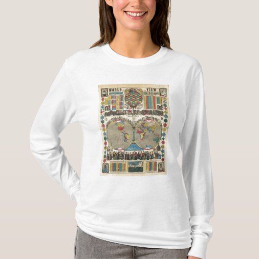 Welt bei einer Ansicht T-Shirt (Vorderseite)