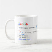 WELT BEST COWORKER Funny Top Search Resultat Kaffeetasse (Links)
