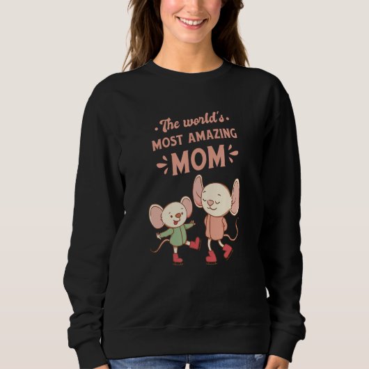 Welt beste Eislauf-Mama Sweatshirt (Vorderseite)