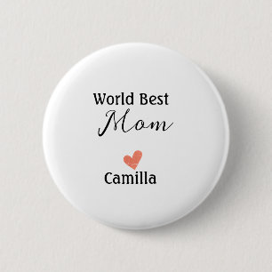 Welt beste Mutter, frohen Muttertag Oma namheart Button