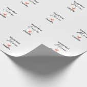 Welt beste Mutter, frohen Muttertag Oma namheart Geschenkpapier (Ecke)