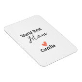 Welt beste Mutter, frohen Muttertag, Oma namheart Magnet (Rechte Seite)