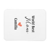 Welt beste Mutter, frohen Muttertag, Oma namheart Magnet (Horizontal)