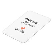 Welt beste Mutter, frohen Muttertag, Oma namheart Magnet (Linke Seite)