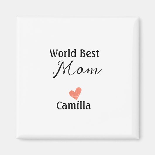 Welt beste Mutter, frohen Muttertag Oma namheart Magnet (Vorne)