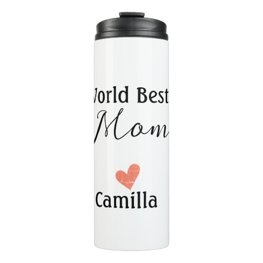 Welt beste Mutter, frohen Muttertag Oma namheart Thermosbecher (Vorderseite)