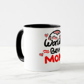 Welt Beste Mutter Kaffeetasse (Vorderseite Links)