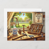 Welt bester Vater, glücklicher Vater-Tag Postkarte (Vorne/Hinten)