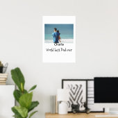 welt bester vater jemals foto name datum einfach v poster (Heimbüro)