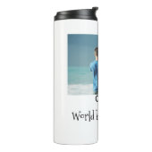 welt bester vater jemals foto name datum einfach v thermosbecher (Nach links gedreht)