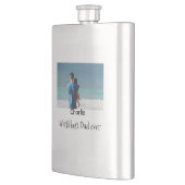 welt bester vater jemals foto name datum einfaches flachmann (Links)