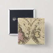 Welt, Christentum-Diagramm Button (Vorne & Hinten)