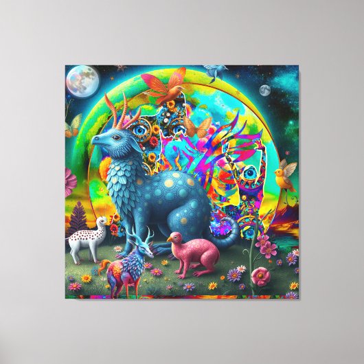 Welt der Fantasie Leinwanddruck (Vorderseite)