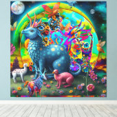 Welt der Fantasie Leinwanddruck (Insitu (Holzboden))